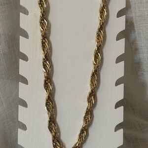 Chic Chunky Gold Rope Chain Necklace